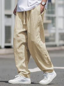 Kirk - Atmungsaktive Baumwollhose Mit Taschen – Khaki