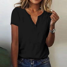 Risamund | Damen Kurzarm Hemd | Elegante – Schwarz