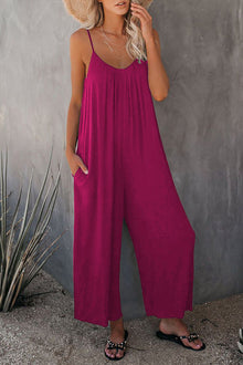Allira | Lose ärmellose Jumpsuits – Rose