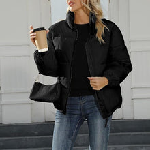 Elegante und Warmgefütterte Winterjacke für Damen – Schwarz