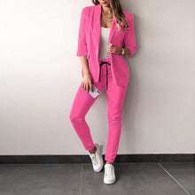 Irish - Ein eleganter Hosenanzug mit Blazer für Damen – Rosa