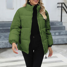 Elegante und Warmgefütterte Winterjacke für Damen – Grün