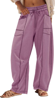 LINA | Barrel-Pants – Weite Sommer-Loungehose für jeden Moment – Mauve