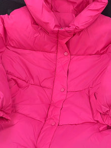 Kurze elegante warme Pufferjacke mit Kapuze für Damen | Für jeden Tag – Rosa