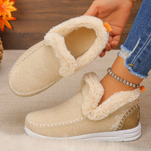 Aleeza - Lässige Haus Schuhe Mit Fleece Futter – Aprikose