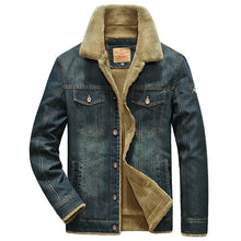 Eberhard | Bequeme Herren Winterjacke mit Fleece-Innenseite – Dunkelblau