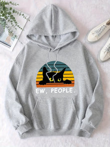 Lässiger Sweat-Pullover-Hoody mit Kapuze für Women | Perfekt für lässige Tage – Grau
