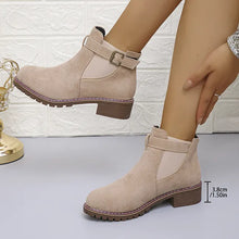 Fakina – Stiefeletten Mit Zierschnalle – Rosa