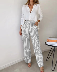 Isalya - Elegantes Zweiteiler-Set für Damen – Grau