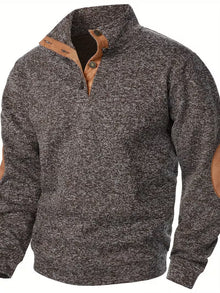 Kashyap – Sweatshirt mit Stehkragen Und Langen Ärmeln – Braun