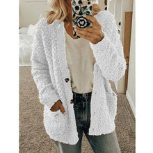 Dalavia – Langärmelige Strickjacke Mit Taschen – Weiß