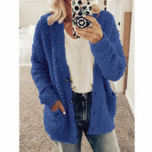 Dalavia – Langärmelige Strickjacke Mit Taschen – Blau