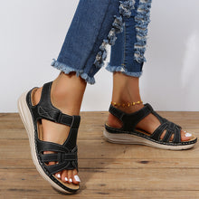 Kletti™ – Damen Sandalen mit Praktischem Klettverschluss – Schwarz