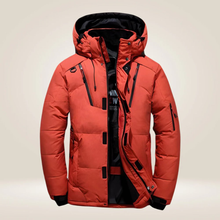 Wind- und wetterbeständige Daunenjacke - GARETT – Orange