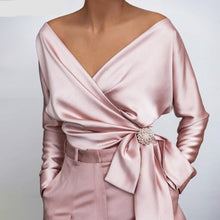 Davina - Bluse aus Seide – Rosa