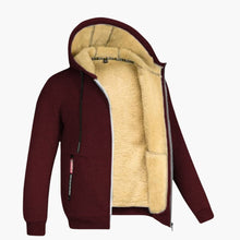 Kapuzen Winterjacke für Herren – Weinrot