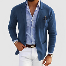 Toby - Klassischer Blazer mit Knöpfen – Blau