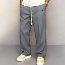 Henri - Bequeme Herrenhose mit Zugband – Grau
