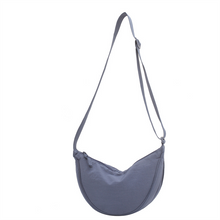 Eliana - Elegante Halbmond-Umhängetasche – Blau