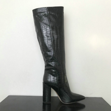 Anneliese - Damenstiefel mit dicken Sohlen – Schwarz