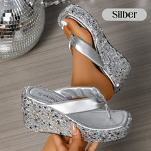 Ariane™ Modische Dicksohlen-Flip-Flops – Silber
