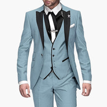 Klassischer Hochzeitsgast-Anzug - für Herren in luxuriösem Stil – Himmelblau