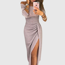 Lily | Chices Maxikleid mit Neckholder – Rosa