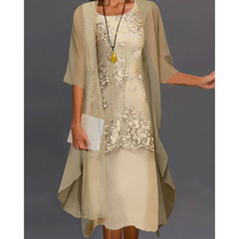 Trisha® | Elegantes zweiteiliges Kleid – Gelb