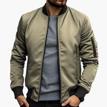 Herren Bomberjacke mit Seitentaschen – Khaki