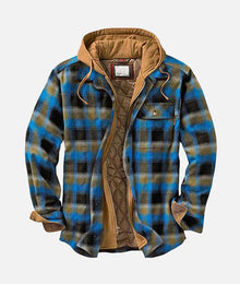 Eleanor™ | Stylische Patchwork-Karo-Jacke – Blau
