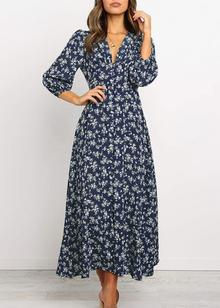 DE MELEINA KLEID – Marineblau