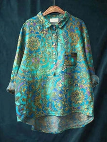 Sarah | Blumenmuster Peasant Bluse – Blumenmuster 6