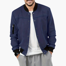 Nils | Stylische Bomberjacke für Herren – Marineblau