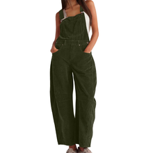 ETHEL™ – Schicker weiter Bein Overall – Olivgrün