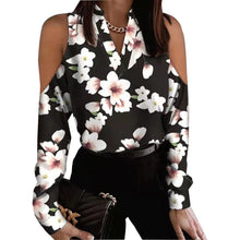 CASSIDY | Elegante Bluse mit V-Ausschnitt – Schwarz