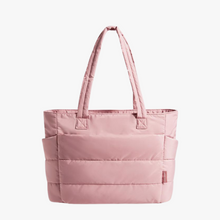 Shelly | Stilvoller Puff-Rucksack – Dunkelrosa