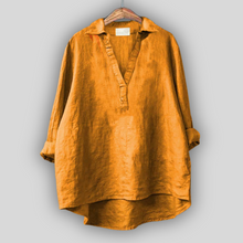 Anna - Linen Blouse – Gelb
