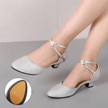 Carrie - Glänzende Damensandalen – Silber