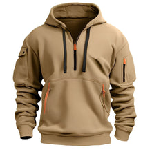 Burton - Moderner Hoodie mit halbem Reißverschluss – Khaki
