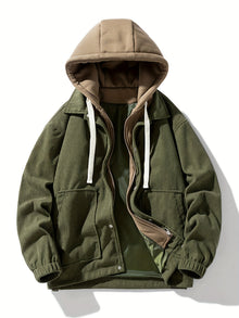 Jacques – Langärmelige Jacke Mit Fronttasche – Grün