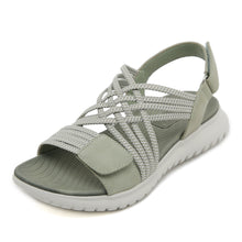 Soline | Sportlich-elegante Sandalen mit hoher Sohle – Grün
