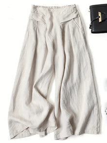 Damen Leicht Weite Hosen | Stilvoll – Beige