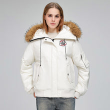 Kurze gesteppte Damen-Winterjacke - Lysanne – Weiß