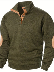 Kashyap – Sweatshirt mit Stehkragen Und Langen Ärmeln – Grün