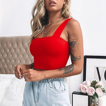 Emma - Glamouröses Glitzer-Rüschen-Crop-Top – Rot