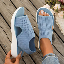 Ishae - Gepolsterte Sandale – Blau