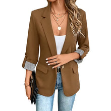 Rigieta - Lässiger Zweireiher Blazer – Braun