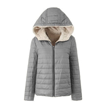 Gesteppte Pufferjacke für Frauen - Sofiane – Grau