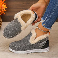 Aleeza - Lässige Haus Schuhe Mit Fleece Futter – Grau