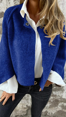 Keylah - Elegante Strick Jacke – Blau